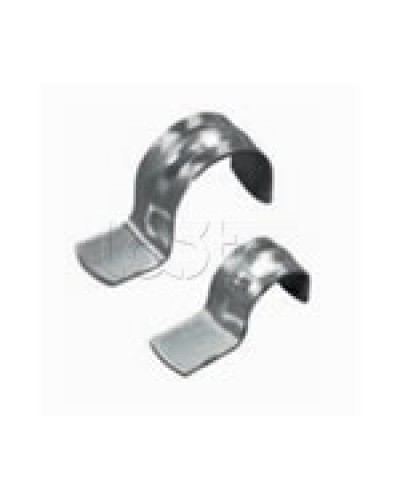 Скоба оцинкованная однолапковая без монтажного отверстия, для трубы D63мм (1уп = 50шт) Экопласт (43761) в Домодедово Держатели, клипсы, скобы Pintop.ru