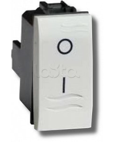 Выключатель двухполюсный белый 1 мод в Домодедово Аксессуары для стоек и шкафов Pintop.ru