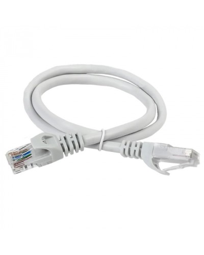 ITK Коммутационный шнур (патч-корд) кат.5Е UTP 1м серый (PC01-C5EU-1M) в Домодедово Патчкорды (медные) Pintop.ru