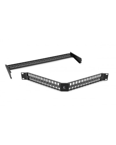 Угловая модульная патч-панель 19, 48 портов, 1U Cabeus (PLBHD-48-CON) в Домодедово Патч панель Pintop.ru