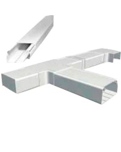 Короб 120х50 мм со съемной перегородкой, 2 метра, белый LANMASTER (LAN-CT120x50-WH) в Домодедово Аксессуары для лотков Pintop.ru