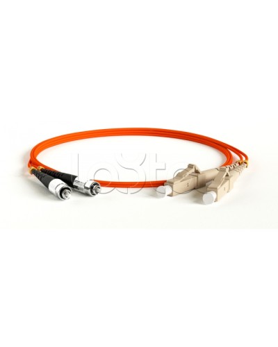 Патч-корд Hyperline FC-D2-50-FC/PR-LC/PR-H-1M-LSZH-OR в Домодедово Патч-корды оптические Pintop.ru