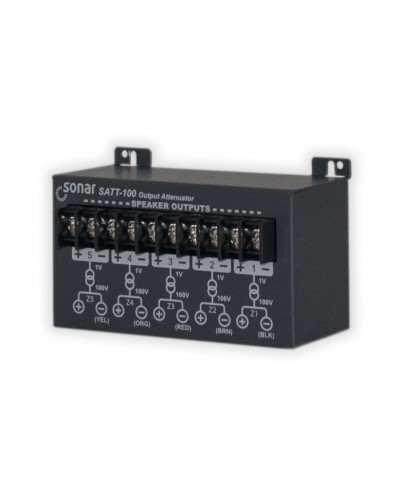 Блок аттенюаторов для настольныx усилителей Sonar SATT-100 в Домодедово Система оповещения и трансляции Sonar Pintop.ru