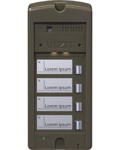 Панель вызова Vizit БВД-306CP-4 в Домодедово Многоабонентные устройства Pintop.ru