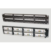 Патч-панель 19", 2U, 48xRJ45 категория 5е Eurolan (27B-U5-48BL)