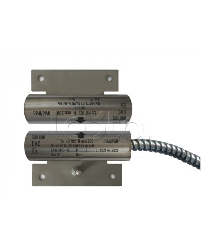 Извещатель охранный точечный магнитоконтактный взрывозащищённый Магнито-контакт Ех ИО102 N исп.301 (торцевой), с постоянно присоединенным кабелем в металлорукаве (штатно кабель 3х0,75 - 1м), 1Ex d IIC T6 Gb / РB Ex d I Mb АТФЕ.425119.171 в Домодедово Изв