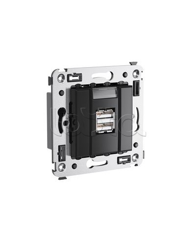 Устройство зарядное Avanti, Черный квадрат DKC 4402543 в Домодедово Блоки розеток Pintop.ru