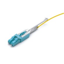 Патч-корд оптический дуплексный, LC-LC, для панелей высокой плотности, OS2, LSZH, 5 м, желтый LANMASTER LAN-2LC-2LC/OS2H-5.0