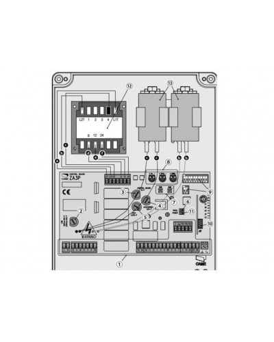 Блок управления для приводов распашных ворот Came 002ZA3P в Домодедово Автоматизация ворот Pintop.ru