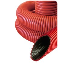 NR040 Гофрированные трубы для прокладки кабеля под землей с протяжкой D40мм (внешн.) (801040)