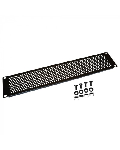 19 вентиляционная фальш-панель 2U, черная LANMASTER (LAN-DC-VNP-2U) в Домодедово Вентиляторные модули Pintop.ru