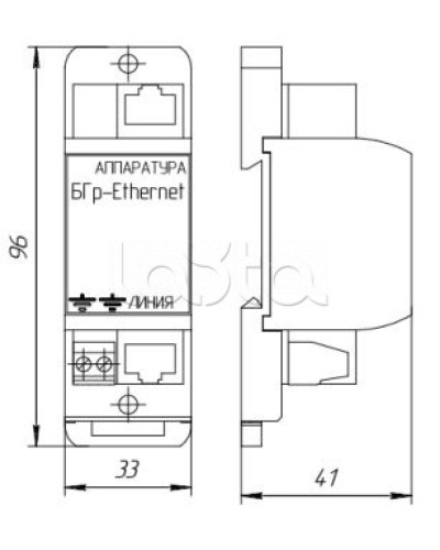 Устройство защиты от импульсных перенапряжений Forteza Блок БГр-Ethernet-PoE в Домодедово Устройства защиты операционных процессоров (ОПС) Pintop.ru