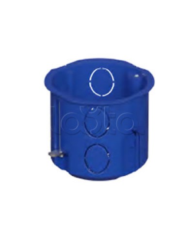 Коробка установочная для г/к D68x62мм с металл. лапками, межцентр 71мм, синий IP20 (1шт) Экопласт (44665-1) в Домодедово Распределительные коробки Pintop.ru