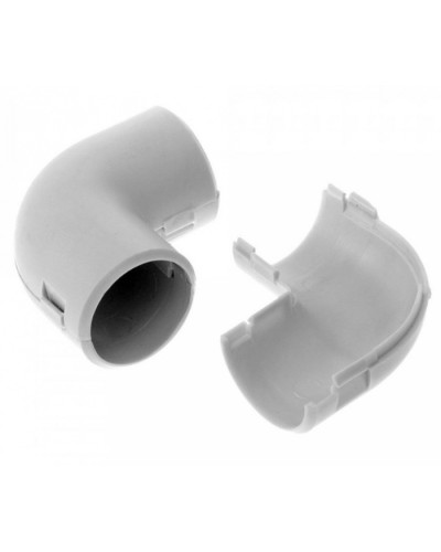 Соединитель угловой разборный д20 (5шт/550шт уп/кор) Промрукав (PR.07520м) в Домодедово Повороты, муфты, тройники Pintop.ru