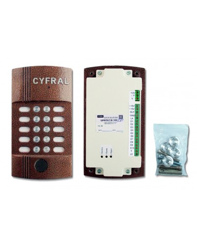 Блок вызова видеодомофона на 10 абонентов Цифрал M-10M/PVC в Домодедово Блоки вызова многоабонентные Pintop.ru