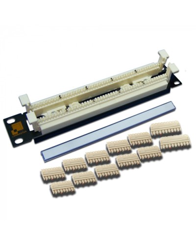 50-парный 110 кросс 10 1U, блоки в комплекте LANMASTER (LAN-RS110-50FT/10) в Домодедово Патч-панели Pintop.ru