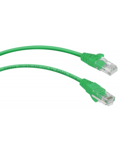 Патч-корд UTP, категория 5e, 0.15 м, неэкранированный, зеленый Cabeus PC-UTP-RJ45-Cat.5e-0.15m-GN в Домодедово Патчкорды (медные) Pintop.ru