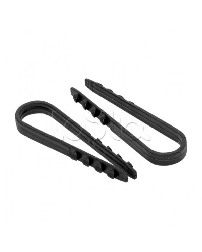 Дюбель-хомут для круглого кабеля (5-10мм) черный (100шт.) EKF PROxima (plc-ncc-5x10b) в Домодедово Крепеж: Дюбели, шурупы, саморезы Pintop.ru