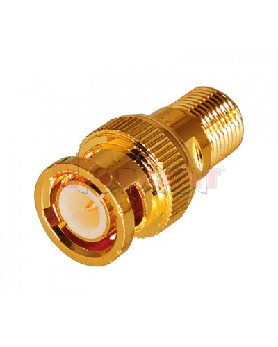 Переход гнездо F - штекер BNC GOLD (50шт/уп) PROCONNECT 05-3201-1 в Домодедово Коннекторы Pintop.ru