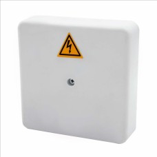 Коробка распределительная огнестойкая КРОПС-П2, IP41, габаритные размеры100х100х30 мм, для кабелей сечением до 2,5 мм2, 6 клемм КМ-Профиль (FRJB-KM-P2-2.5-06-КРОПС-IP41)