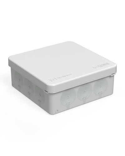 Коробка распред. 60-0303м двухкомп. безгалогенная (HF) 100х100х40 (8шт/уп) Промрукав (60-0303м) в Домодедово Распределительные коробки Pintop.ru