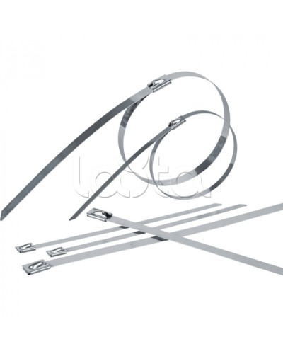 Хомуты стальные Navigator 82 393 NCT-S-079-300-50 (50 шт/упак) в Домодедово Стяжки-хомуты Pintop.ru