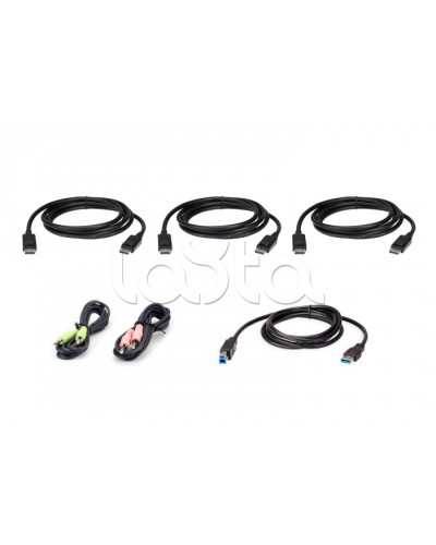Комплект KVM-кабелей USB DisplayPort Triple Display (1.8м) ATEN 2L-7D02UDPX6 в Домодедово Видеоусилители, Модуляторы, Делители Pintop.ru