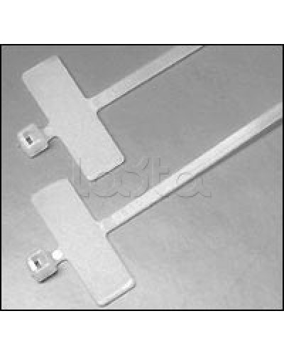Хомут-стяжка нейлоновый, неоткрывающийся, с площадкой для маркировки 200x2.5 мм Hyperline GTK-200MC (100 шт/уп.) в Домодедово Стяжки-хомуты Pintop.ru