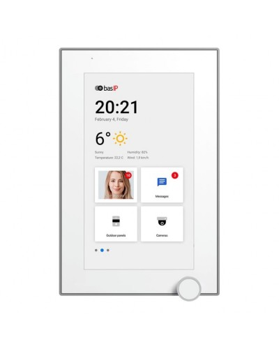 IP-видеодомофон BAS-IP AZ-07L WHITE в Домодедово Абонентские IP устройства Pintop.ru