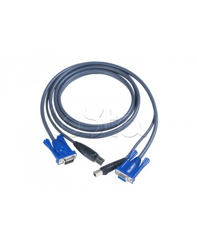 КВМ-кабель с интерфейсами USB, VGA (3м) ATEN 2L-5003U в Домодедово Видеоусилители, Модуляторы, Делители Pintop.ru