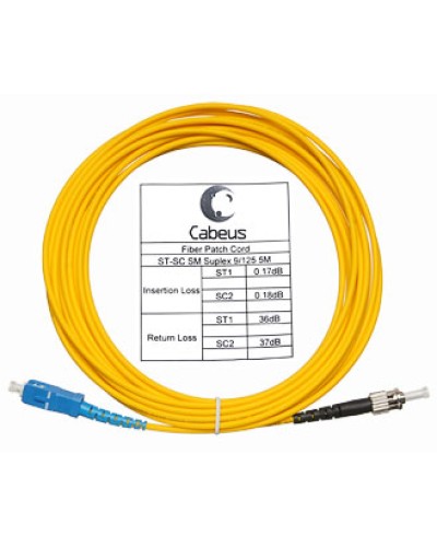 Шнур оптический simplex LC/APC-FC/UPC 9/125 sm 10м LSZH Cabeus FOP(s)-9-LC/APC-FC/UPC-10m в Домодедово Патч-корды оптические Pintop.ru