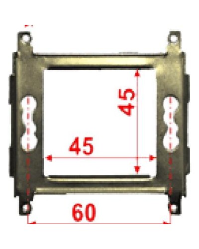 Суппорт металлический 45х45 для Mosaic LANMASTER LAN-MF45x45 в Домодедово Аксессуары для кабель-канала Pintop.ru