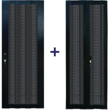 Комплект дверей 42U, 800 мм, черный, передняя - перфорированная, задняя - распашная перфорированна TWT TWT-CBB-DR42-8x-S-P1
