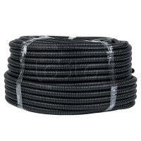 Труба гофр. ПНД с протяжкой d20 мм (25 м) черная EKF-Plast (tpnd-20-25m)