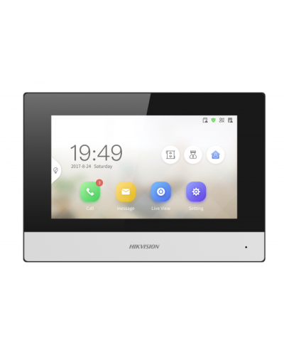 IP видеодомофон сенсорный с Wi-Fi Hikvision DS-KH6320-WTDE1 в Домодедово Абонентские IP устройства Pintop.ru