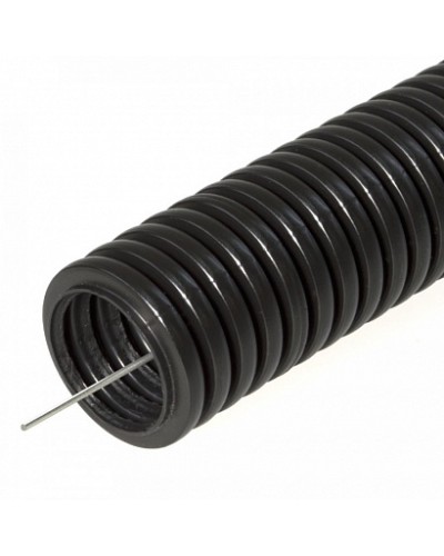 Труба гофрированная ПНД HF d16мм с протяжкой, легкая, безгалогенная Промрукав (100м) 161556 в Домодедово Труба гофрированная Pintop.ru