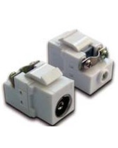 Вставка Keystone TV-розетка, винтовое соединение, белая LANMASTER LAN-OK-TV/S-WH в Домодедово Коннекторы Pintop.ru