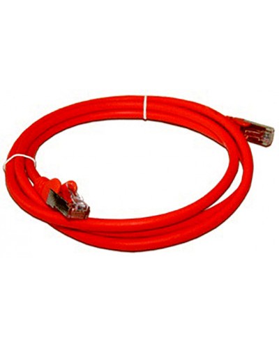 Патч-корд RJ45 - RJ45, 4 пары, FTP, категория 5е, 7 м, красный LSZH LANMASTER LAN-PC45/S5E-7.0-RD в Домодедово Патч-корды и пигтейлы Pintop.ru