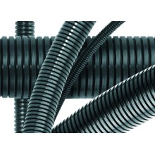 Труба гофрированная DN36мм, ПВ-0, D вн 36,3 мм, D нар 42,5 мм, полиамид 6, с протяжой DKC PA613643F0