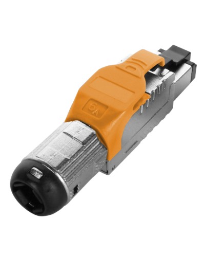 Разъем полевой оконцовки RJ-45 Hyperline (PLUE-8P8C-S-C6A-SH-OR) в Домодедово Коннекторы Pintop.ru