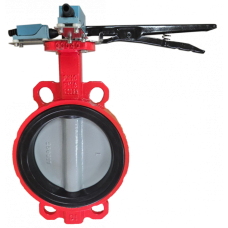 Затвор дисковый межфланцевый Зт200/1.6-УФ.УХЛ4-"Аква-Гефест" с рукояткой