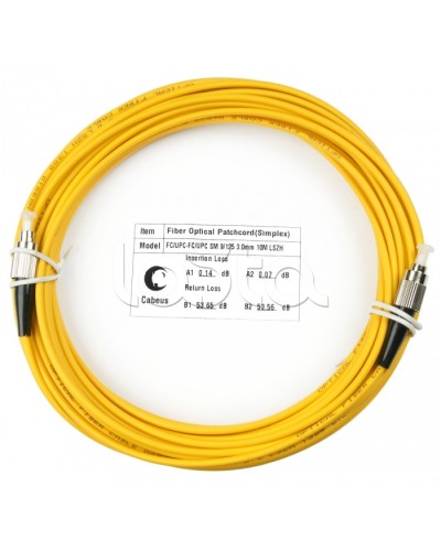 Шнур оптический simplex FC-FC 9/125 sm 20м LSZH Cabeus FOP(s)-9-FC-FC-20m в Домодедово Патч-корды оптические Pintop.ru