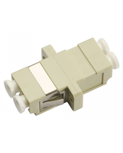 Соединитель проходной LC-LC duplex, MM(для многомодового кабеля) Cabeus DLC-DLC-MM в Домодедово Проходные адаптеры и розетки оптические Pintop.ru