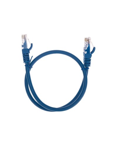 Патч-корд U/UTP, CAT 6, RJ45-RJ45, 26AWG, LSZH, синий, 0,5м REXANT 02-0294-05 в Домодедово Патчкорды (медные) Pintop.ru