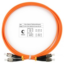Шнур оптический duplex FC-FC 62,5/125 mm 2м LSZH Cabeus FOP-62-FC-FC-2m