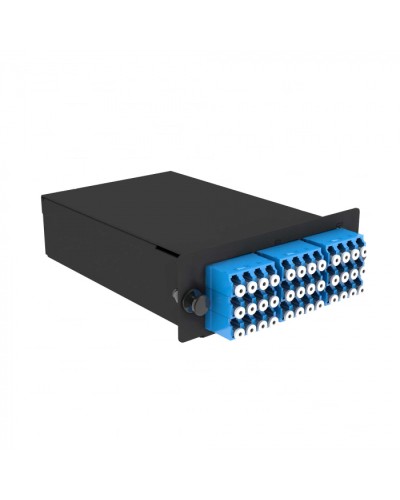 Кассета кроссовая черный Cabeus (FO-9-3x12MPO(m)/А-36xLC/U-A-BK) в Домодедово Кросс оптический Pintop.ru