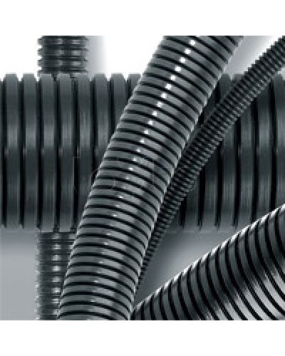 Труба гофрированная DN17мм, ПВ-2, д. вн. 16,8 мм, д. нар. 21,2 мм, полиамид 6 DKC (PA601721F2) в Домодедово Труба гофрированная Pintop.ru