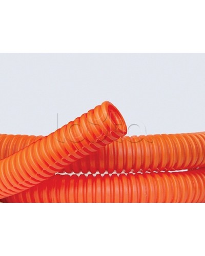Труба ПНД гибкая гофр. д.16мм, лёгкая без протяжки, 100м, цвет оранжевый DKC 70916 в Домодедово Труба гофрированная Pintop.ru