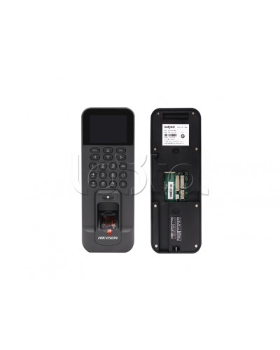 Терминал доступа со встроенным считывателем отпечатков пальцев Hikvision DS-K1T804BF в Домодедово Считыватели Pintop.ru