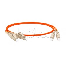Патч-корд волоконно-оптический Hyperline FC-D2-62-LC/PR-LC/PR-H-10M-LSZH-OR